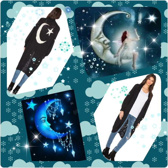 Wildfox Sweaters - Wildfox "Moon Star Cocoon" Cardigan